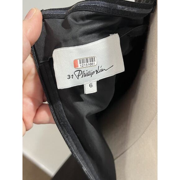 3.1 PHILLIP LIM Spaghetti Straps Hourglass Midi Dress Pockets Black Sz 6 - Picture 6 of 9